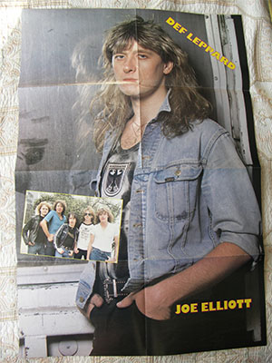 плакат Def Leppard Joe Elliott poster постер
