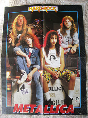 новый плакат metallica 1988 года