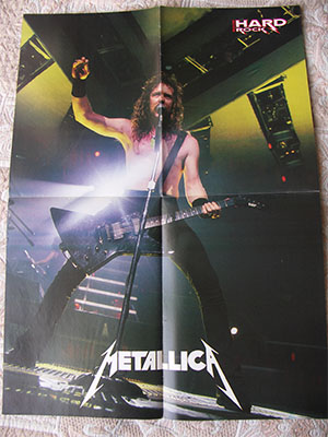 metallica poster 1989 James Hetfield