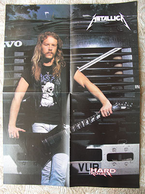 плакат Metallica James Hetfield poster постер