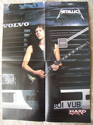 плакат Metallica Kirk Hammett poster постер