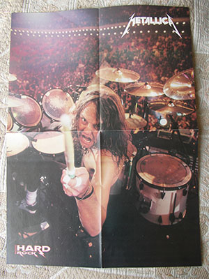 плакат Metallica Lars Ulrich poster постер